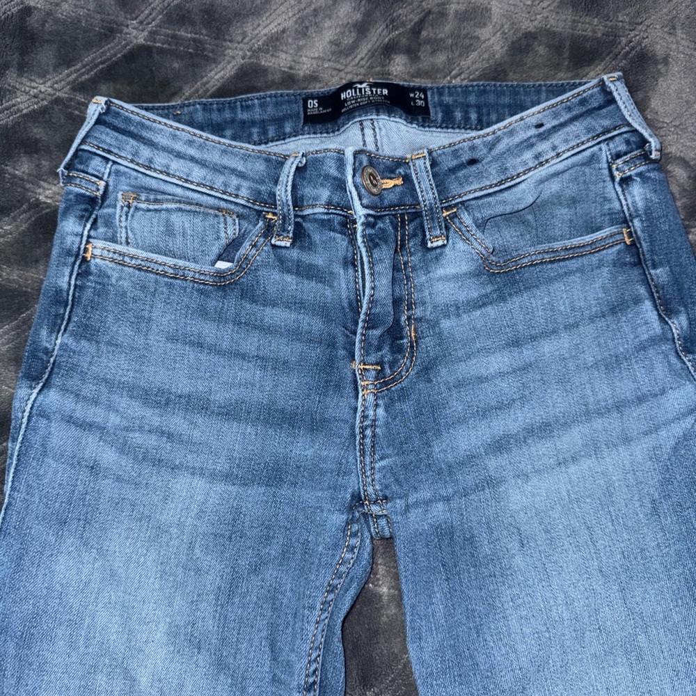 Hollister Blue Boot Cut Jeans with Classic Denim Texture